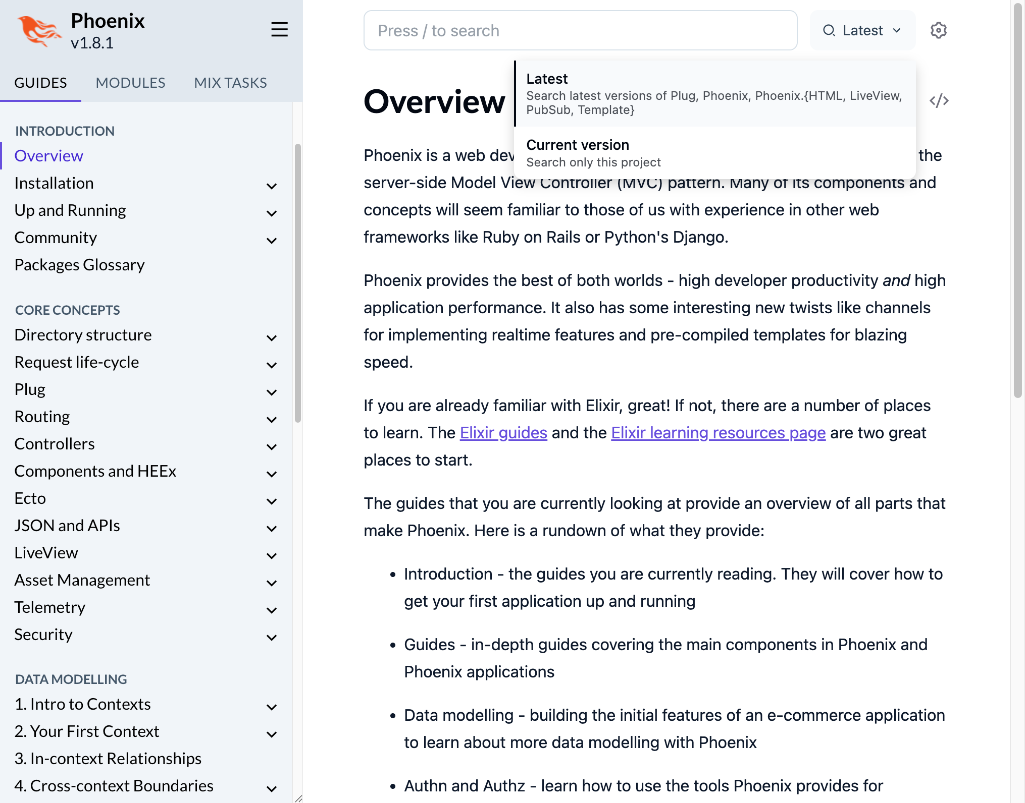 Phoenix documentation